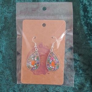 Colorful Teardrop Earrings